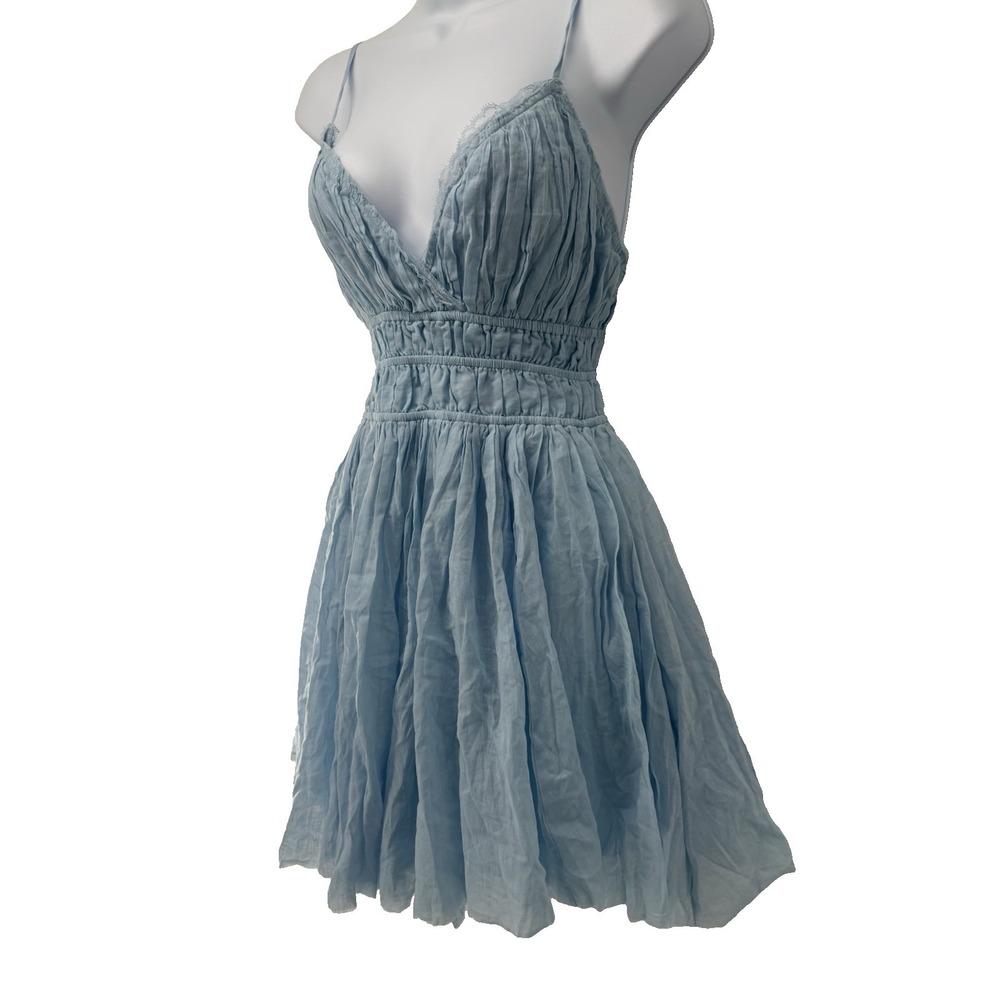 Sky To Moon Mini Dress Cottage Coquette Prairie Ditsy Babydoll y2K Fairy blue